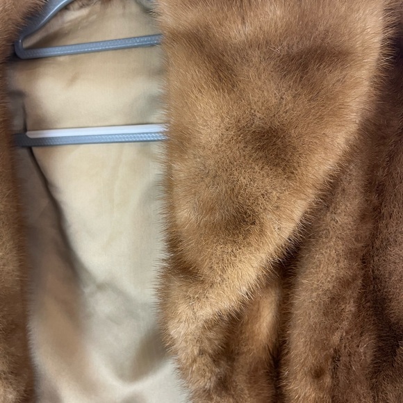 Vintage 1960's Autumn Haze (Brown) Mink Stole Wrap Fur Coat‎ Jacket scarf hat - Picture 8 of 10